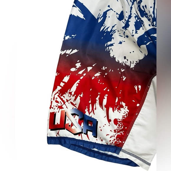 MyHOUSE SPORTSGEAR MMA Shorts USA Red White Blue Men’s Large - Picture 3 of 6